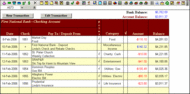 Checkbook for Excel screenshot